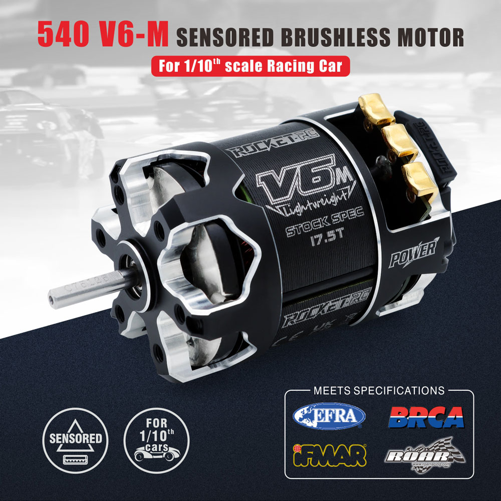 [�˾���ũ] 697238888991 [SURPASS HOBBY] 540-V6 Sensored Brushless Motor STOCK SPEC 21.5T 1
