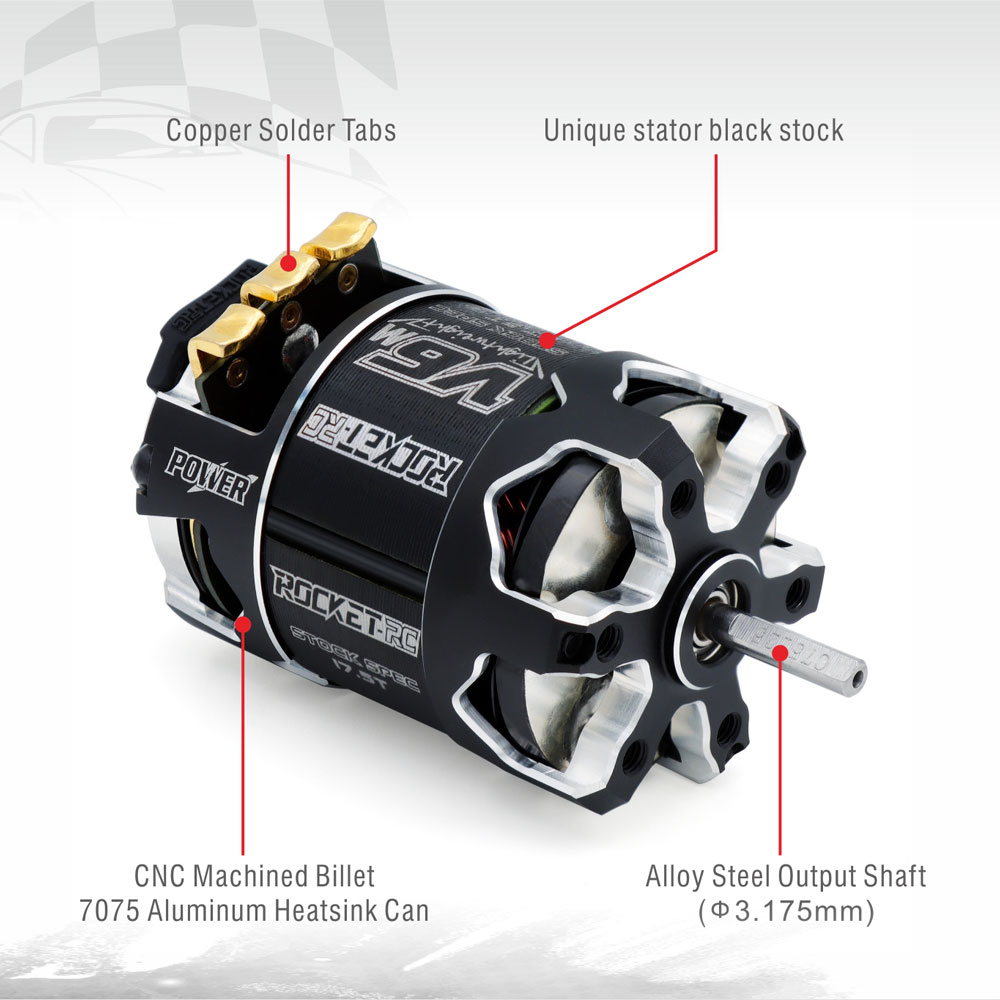 [�˾���ũ] 697238888991 [SURPASS HOBBY] 540-V6 Sensored Brushless Motor STOCK SPEC 21.5T 4