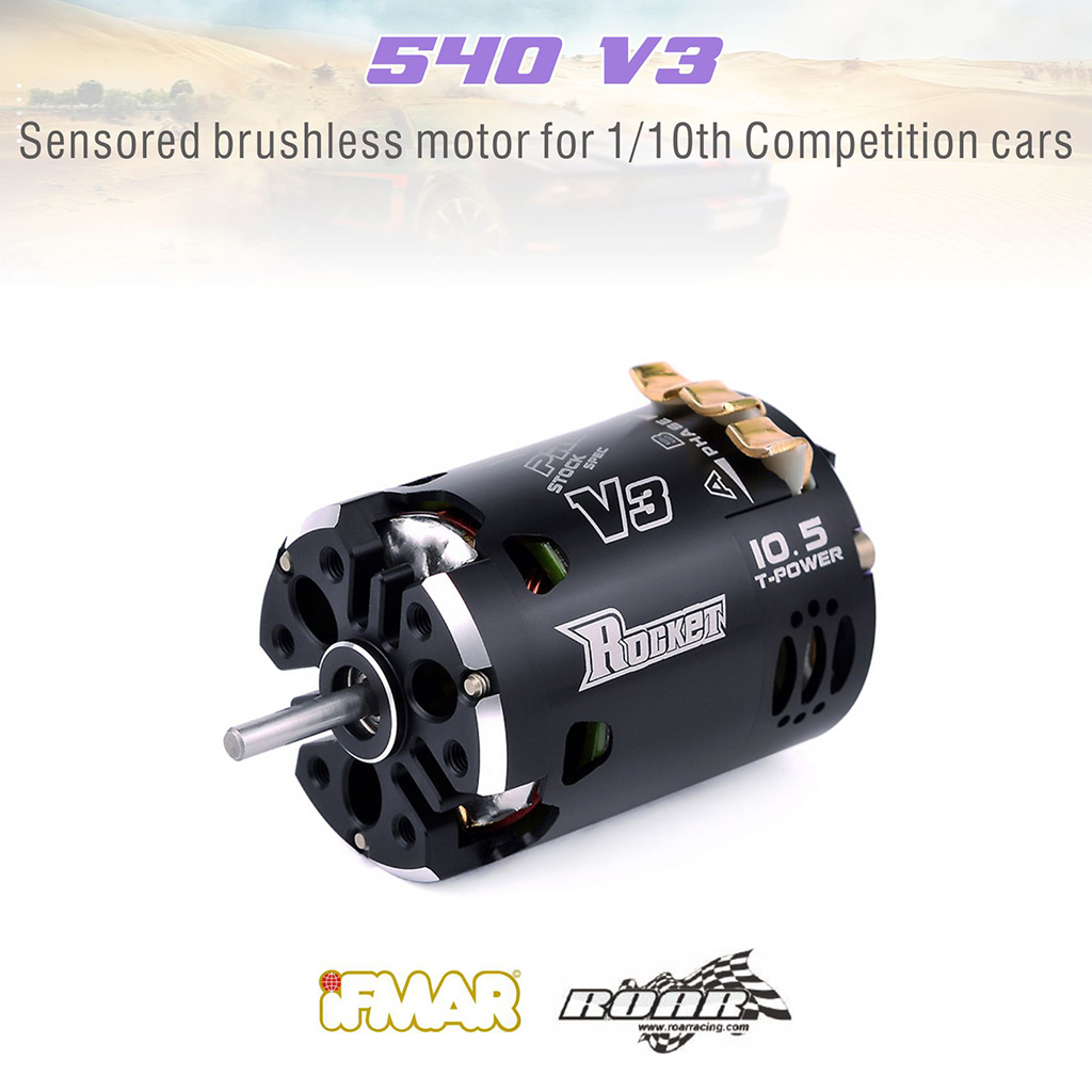 [�˾���ũ] 697175079193 [SURPASS HOBBY] Rocket 540-V3 Sensored Motor (Competition Level) 4.5T 1