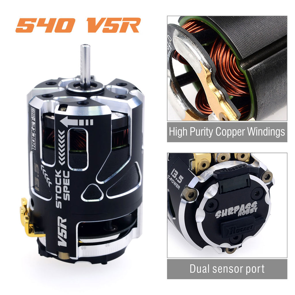 [�˾���ũ] 697175079506 [SURPASS HOBBY] Rocket 540-V5R Sensored Motor (Competition Level) 5.5T 3