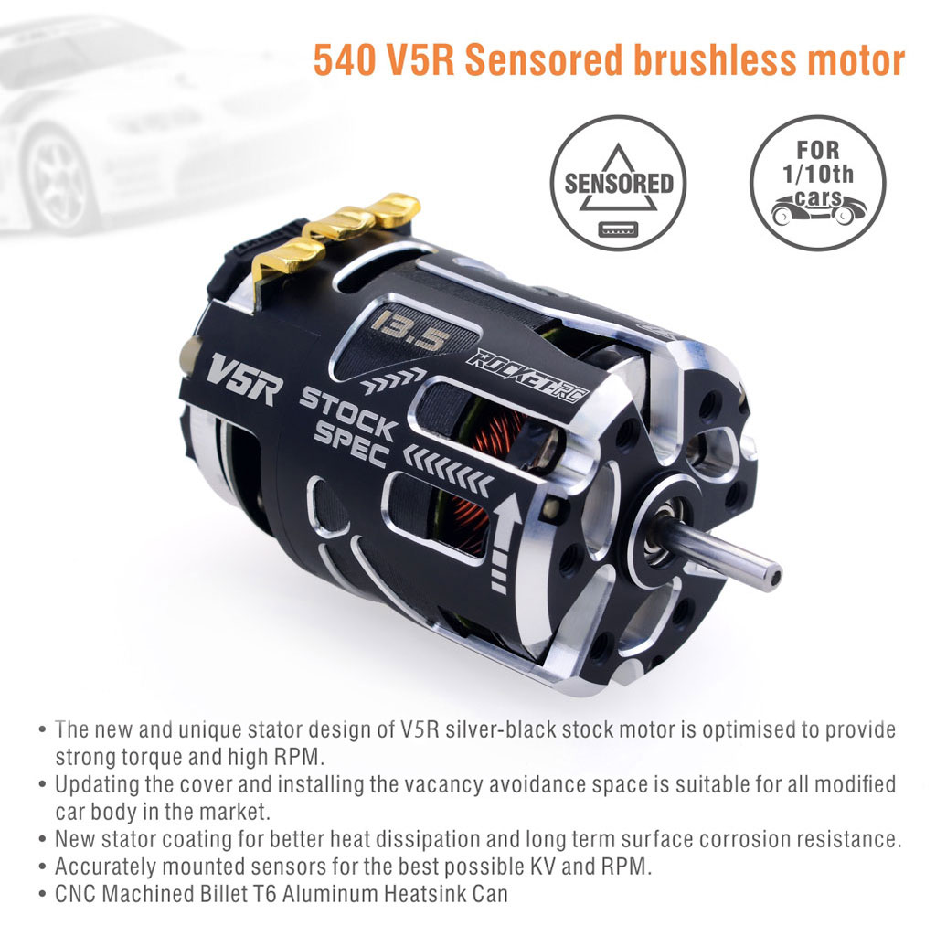 [�˾���ũ] 697175079508 [SURPASS HOBBY] Rocket 540-V5R Sensored Motor (Competition Level) 7.5T 2