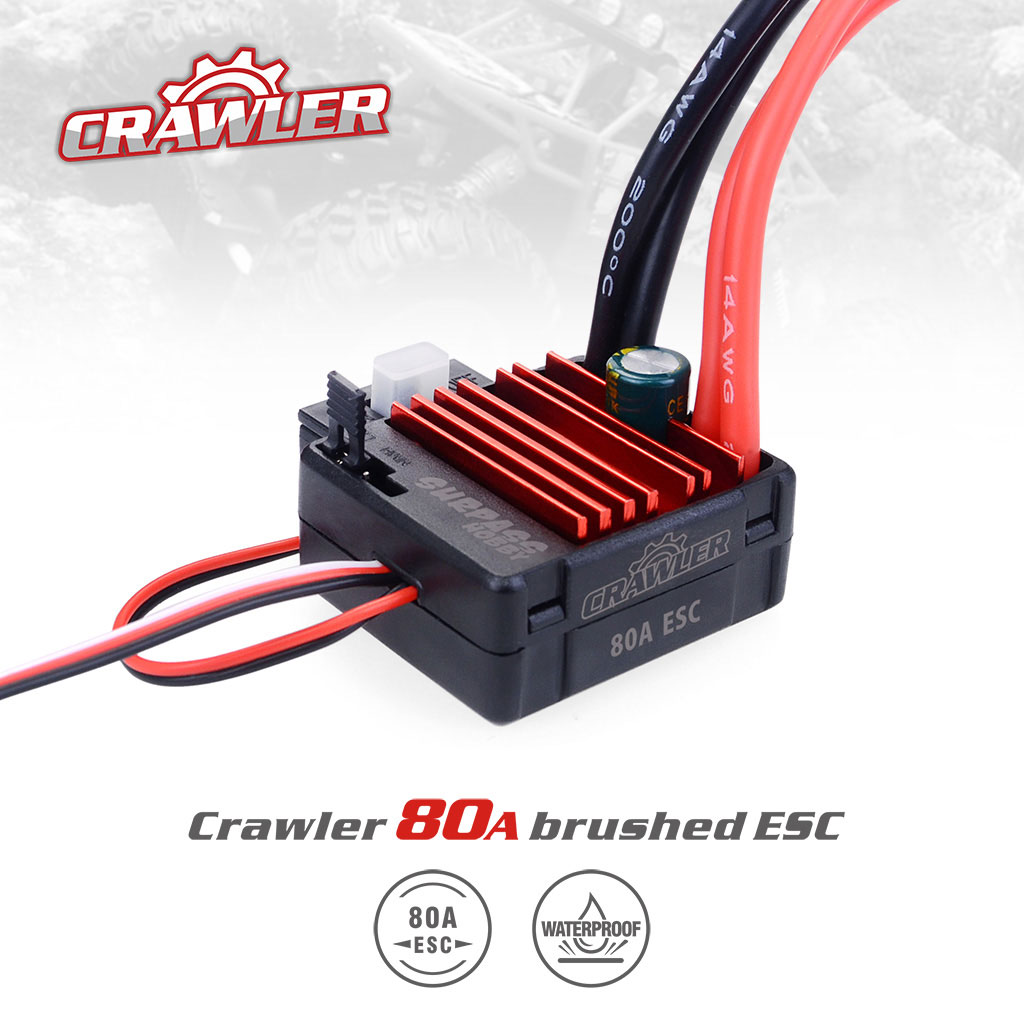 [�˾���ũ] 697238888160 [SURPASS HOBBY] Brushed 80A ESC for Crawler Car 1