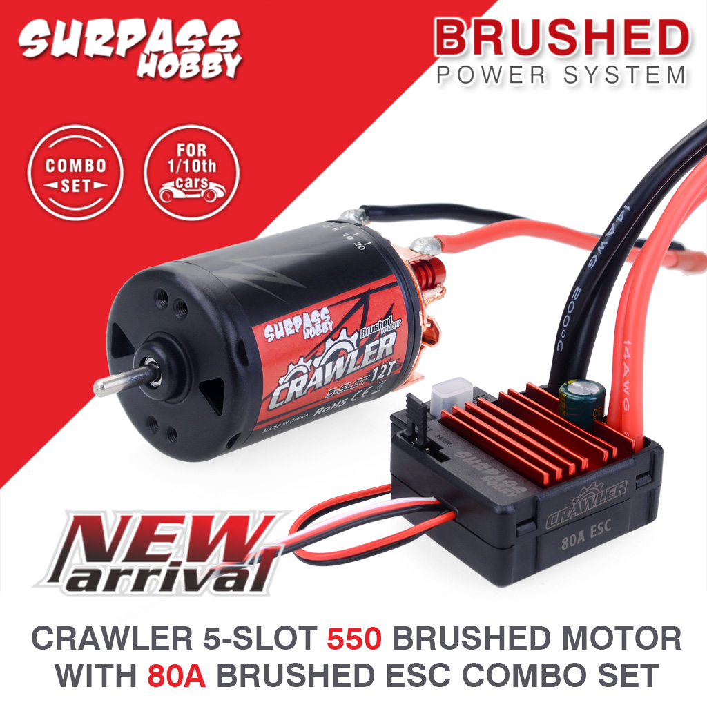 [�˾���ũ] 697238888158 [SURPASS HOBBY] 550 Brushed Skewed 5 Slot 18500RPM 10T 1