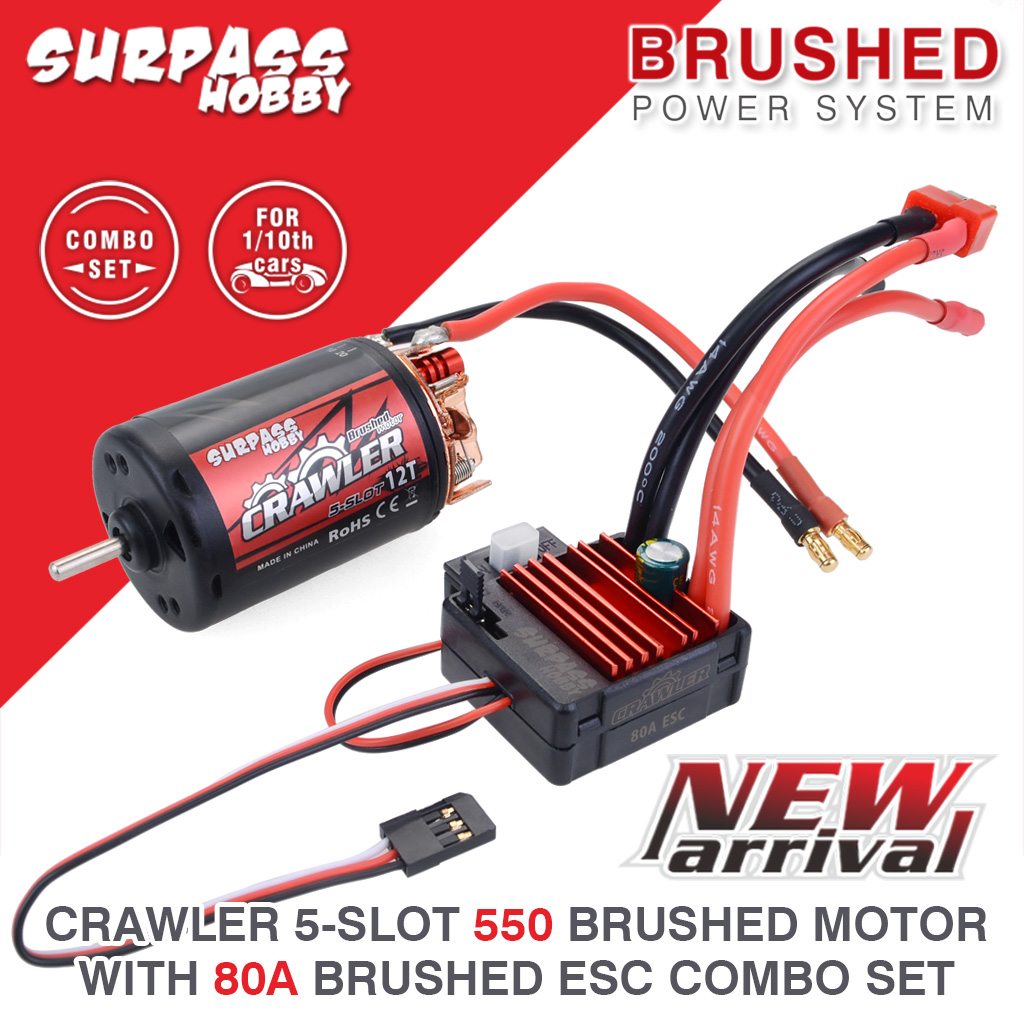 [�˾���ũ] 697238888159 [SURPASS HOBBY] 550 Brushed Skewed 5 Slot 13400RPM 12T 2