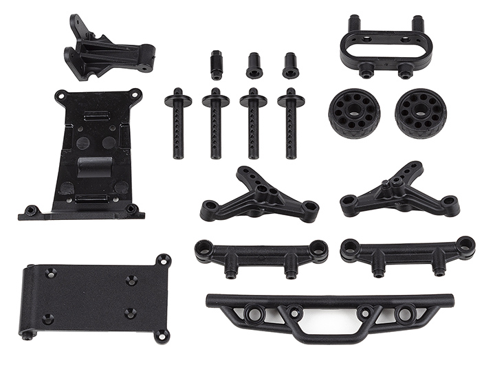 [�˾���ũ] AA21621 [TEAM ASSOCIATED] AA21621 Reflex 14MT Bumper, Wheelie Bar, Body Mount Set 1
