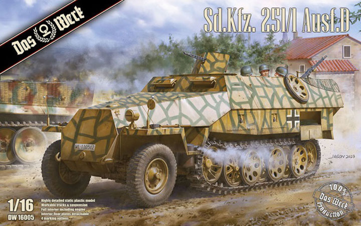 [�˾���ũ] CDW16005 [DAS WERK] CDW16005 1/16 Sd.Kfz.251/1 Ausf.D Hanomag Halftrack 1