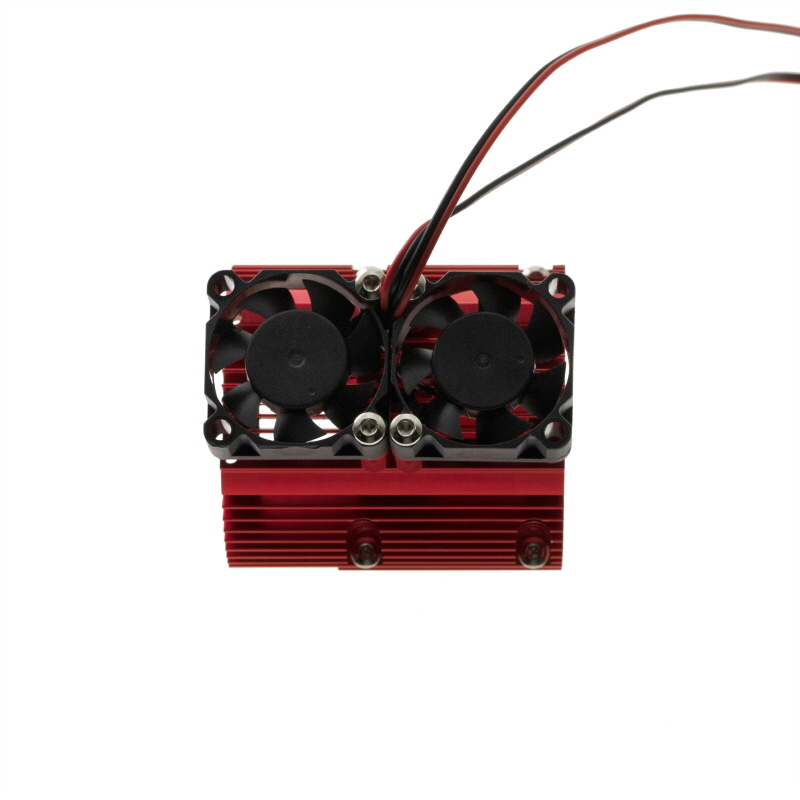 [�˾���ũ] DTEF02007B [DETAILS TECH] Aluminum Motor Cooling Double-Fan 41-43mm Red 1