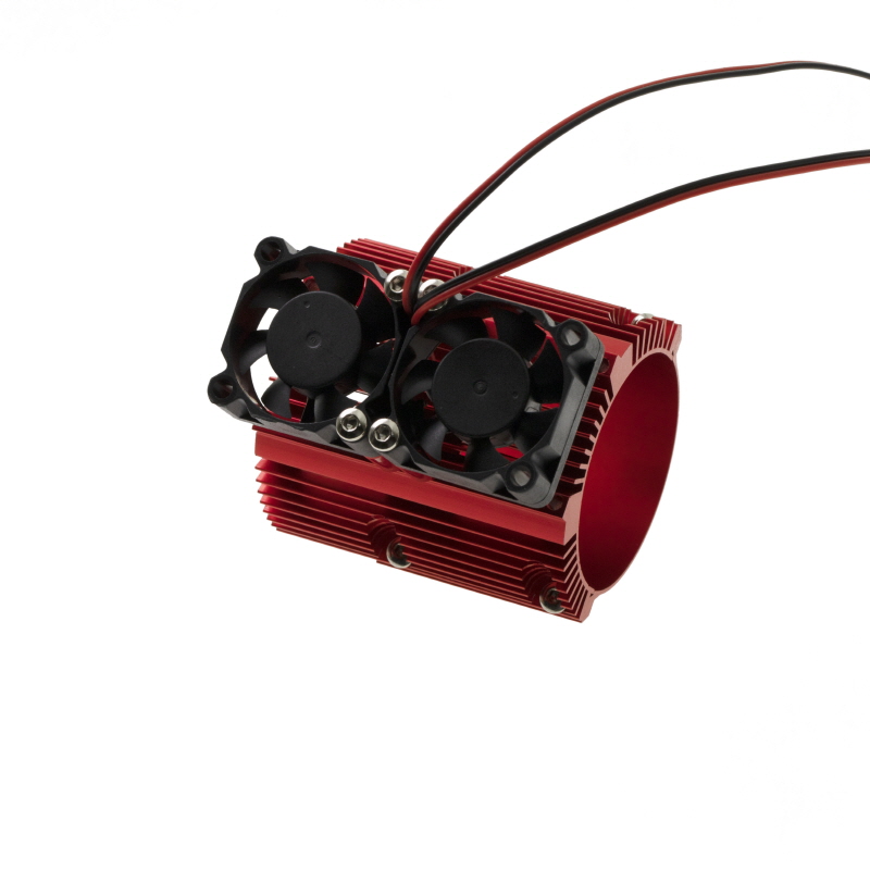[�˾���ũ] DTEF02007B [DETAILS TECH] Aluminum Motor Cooling Double-Fan 41-43mm Red 4