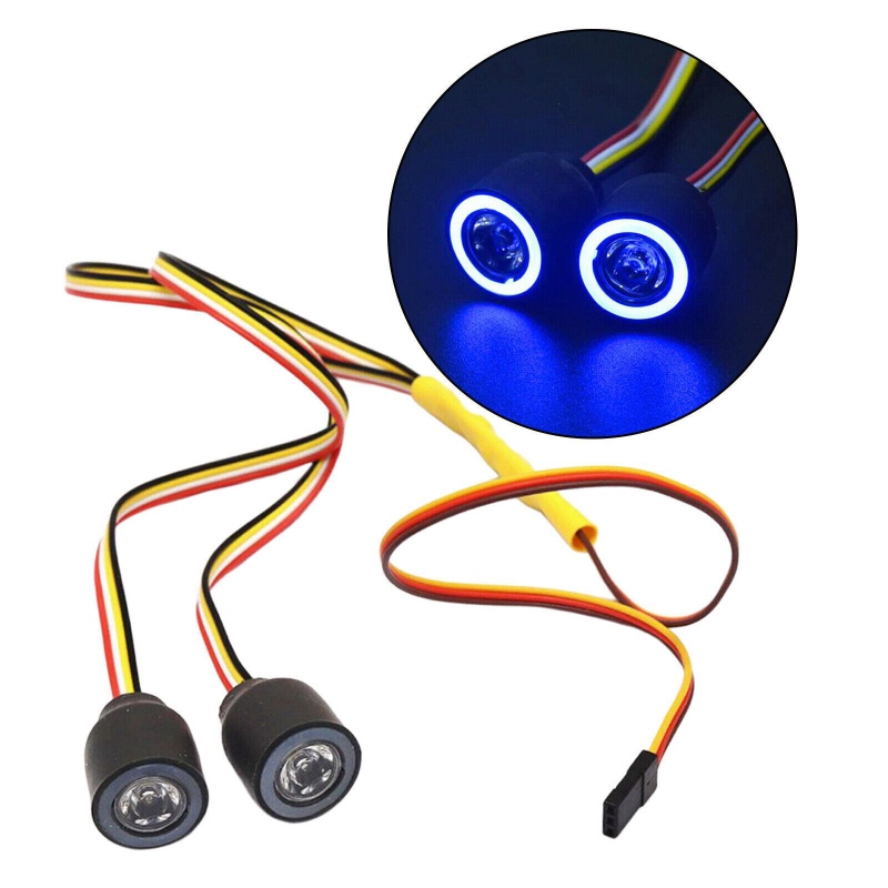 [�˾���ũ] DTLR05013 [DETAILS TECH] Colorful Front Big LED Angel Eye Light for RC Cars 19mm 2