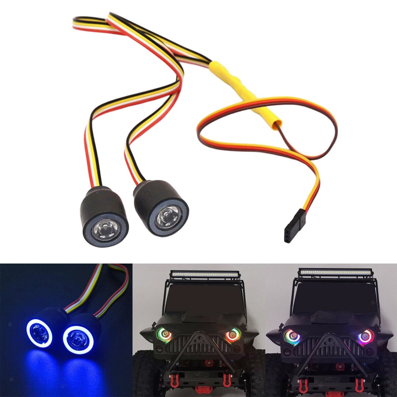 [�˾���ũ] DTLR05013 [DETAILS TECH] Colorful Front Big LED Angel Eye Light for RC Cars 19mm 3