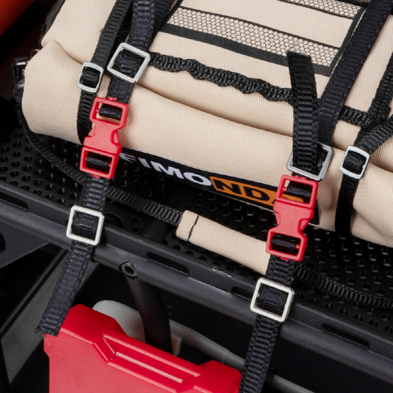 [�˾���ũ] DTEL06022A [DETAILS TECH] 1:10 1:8 Scale Elastic Rope Straps for RC Car Luggage Rack 5pcs/Bag Blue Buckle 4