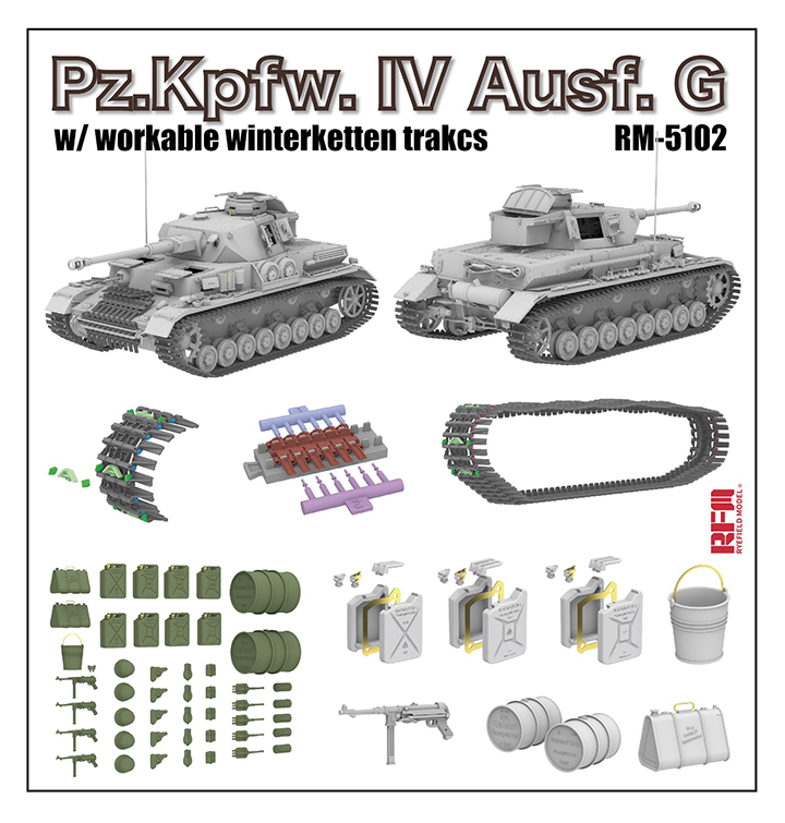 [�˾���ũ] CRM5102 [RFM] CRM5102 1/35 Pz.Kpfw. IV Ausf. G w/ workable winterketten trakcs 2