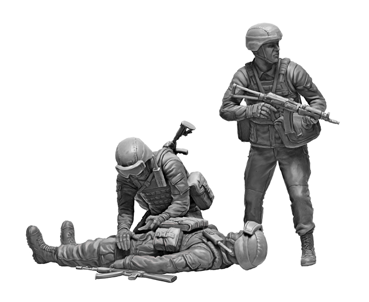 [�˾���ũ] CM35231 [MasterBox] CM35231 1/35 Russian-Ukrainian War series, Kit No 8. On the battlefield. Ukrainian Military Medics 4
