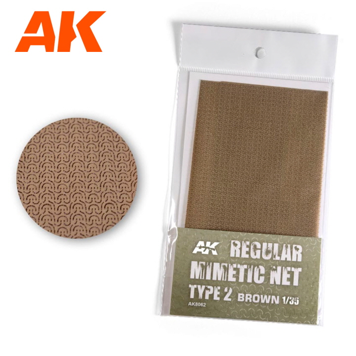 [�˾���ũ] CAK8062 [AK interactive] CAK8062 CAMOUFLAGE NET BROWN TYPE 2(ũ�� 16X23cm) 1