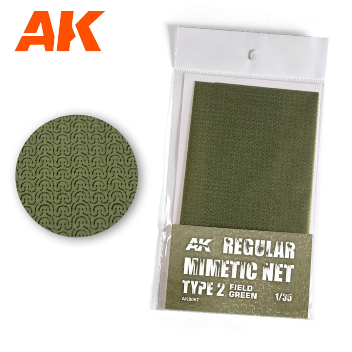 [�˾���ũ] CAK8067 [AK interactive] CAK8067 CAMOUFLAGE NET FIELD GREEN TYPE 2(ũ�� 16X23cm) 1