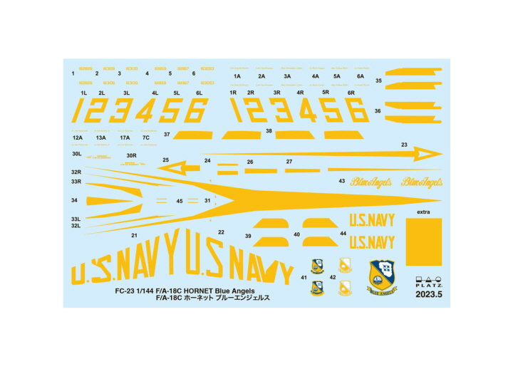 [�˾���ũ] BPFC-23 [PLATZ] BPFC-23 1/144 F/A-18C Hornet BlueAngels (2 kits) 2