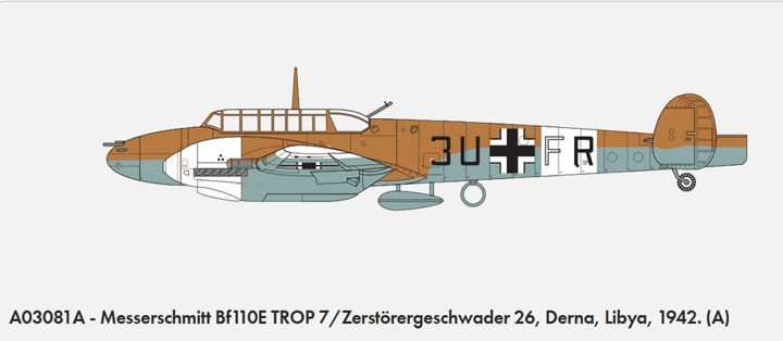 [�˾���ũ] BB03081A [Airfix] BB03081A 1/72 Messerschmitt Bf110E/E-2 TROP 2