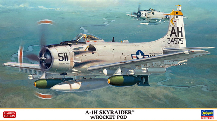 [�˾���ũ] BH02466 [Hasegawa] BH02466 1/72 A-1H Skyraider w/Rocket Pod 1