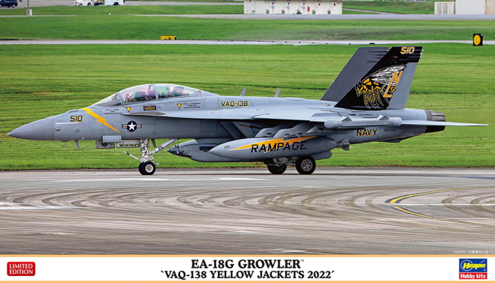 [�˾���ũ] BH02461 [Hasegawa] BH02461 1/72 EA-18G Growler VAQ-138 Yellow Jacket 2022 1