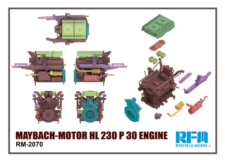 [�˾���ũ] CRM2070 [RFM] CRM2070 1/35 MAYBACH-MOTOR HL 230 P 30 ENGINE 1
