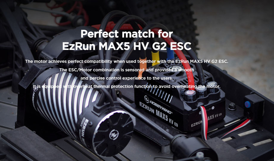 [�˾���ũ] 30104200 30402902 [HOBBYWING] [����,���ӱ� ������ǰ]EZRUN MAX5 HV G2 (12�� �������� ����/250A) Sensorless ECS EzRun 56118SD G2-650KV(1/5 ������ ������) 15