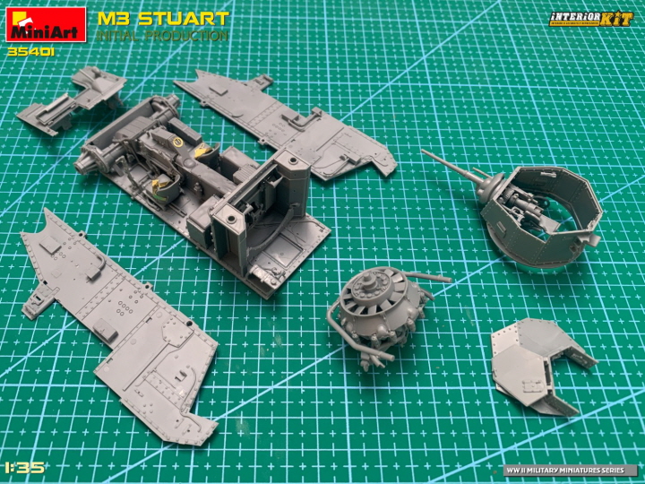 [�˾���ũ] BE35401 [Miniart] BE35401 1/35 M3 Stuart Initial Prod. Interior Kit 4