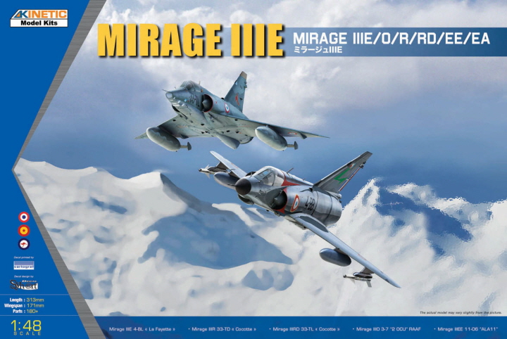 [�˾���ũ] CNK48050 [Kinetic] CNK48050 1/48 Mirage IIIE/O/R/RD/EE/EA 1