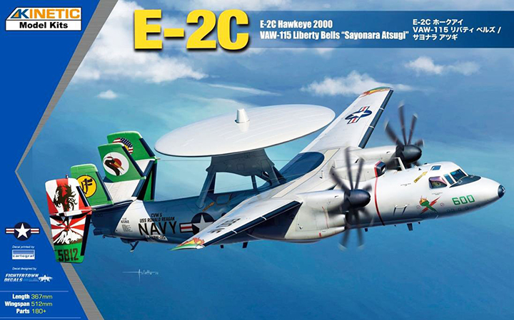 [�˾���ũ] CNK48066 [Kinetic] CNK48066 1/48 E-2C Hawkeye 2000 VAW-115 Liberty Bells Sayonara Atsugi 1