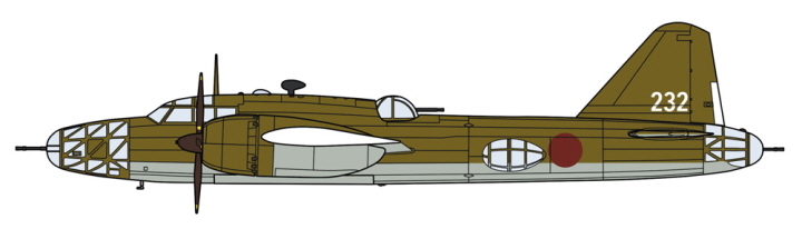 [�˾���ũ] BH02470 [Hasegawa] BH02470 1/72 Ki67 Type 4 Heavy Bomber Hiryu (Peggy) 4th Teaching Squadron 2