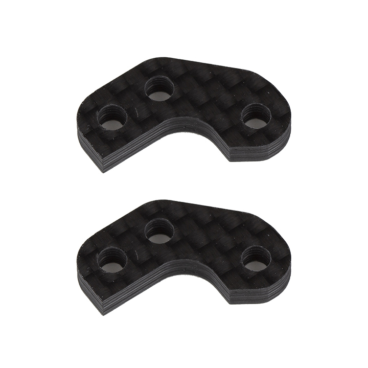 [�˾���ũ] AA92469 [TEAM ASSOCIATED] AA92469 RC10B7 FT Caster Block Link Mount Set, -2mm, carbon fiber 1