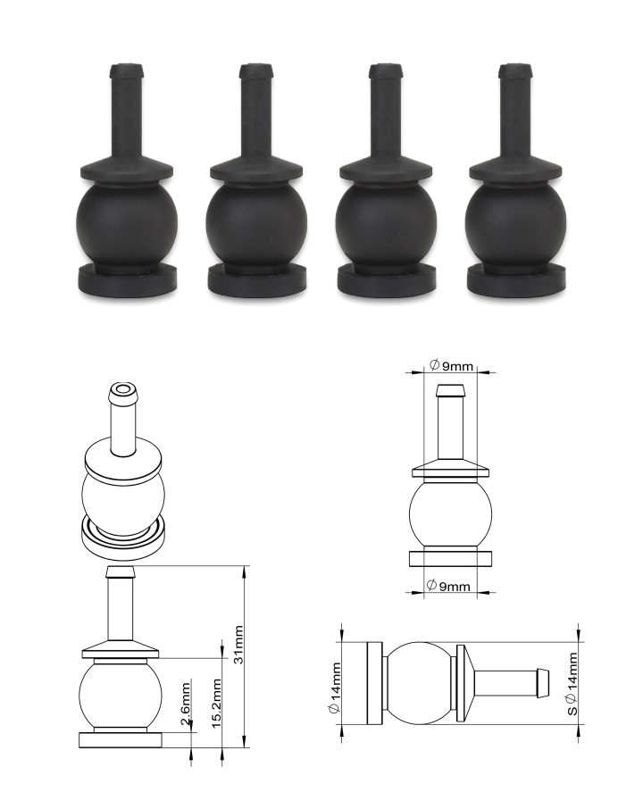 [�˾���ũ] TL10A10 [TR] Super Soft Gimbal Liquid Damper Rubber (Medium Size) 1