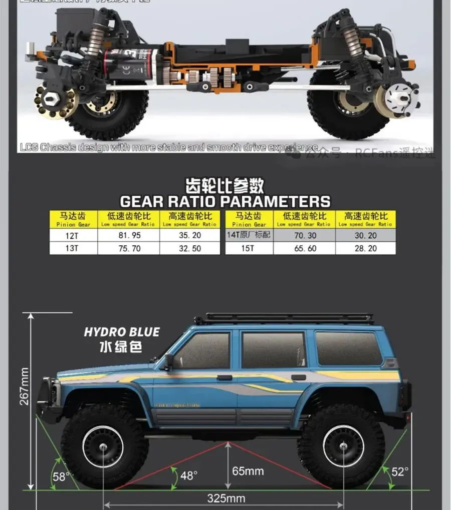 [�˾���ũ] YK4107-Dark blue [YK HOBBY] 1:10 YK4107 4WD 2�� SUV Trial �� Ʈ���̾� RTR Dark blue 17