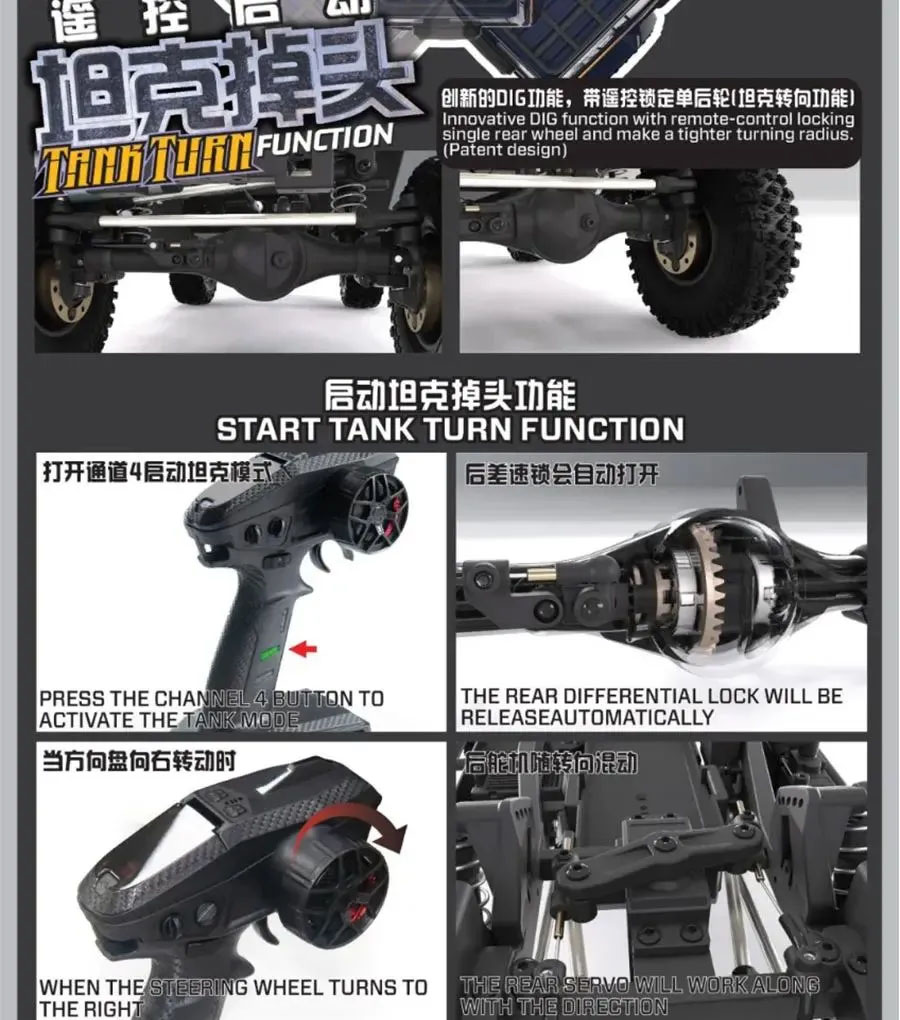 [�˾���ũ] YK4107-Dark blue [YK HOBBY] 1:10 YK4107 4WD 2�� SUV Trial �� Ʈ���̾� RTR Dark blue 10