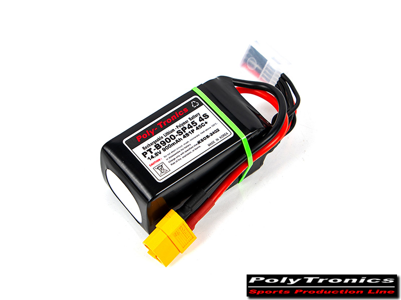 [�˾���ũ] PT-B900-4S-SP45 PT-B900-SP45 (14.8V, 4S1P, 45C+/JST-XT) ��Ƭ������ ���͸� - XT60 2