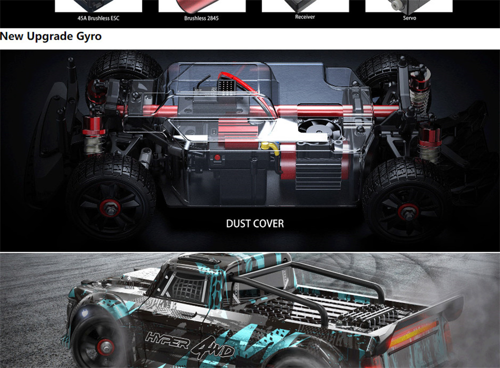 [�˾���ũ] 14303 [MJX RC] HYPER GO 14303 1/14 �帮��Ʈ RC �ڵ��� �귯�ø��� ���� ���� �� 42km/h- [LED��Ʈ�Ѱ����ϰ� �帮����Ÿ�̾ ���Ե� ���̷γ���� ����] 8