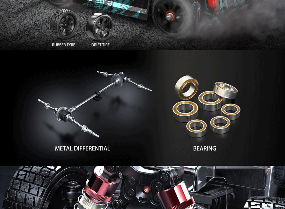 [�˾���ũ] 14303 [MJX RC] HYPER GO 14303 1/14 �帮��Ʈ RC �ڵ��� �귯�ø��� ���� ���� �� 42km/h- [LED��Ʈ�Ѱ����ϰ� �帮����Ÿ�̾ ���Ե� ���̷γ���� ����] 9