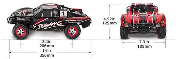 [�˾���ũ] CB70054-8 Red [Traxxas] CB70054-8 Red 1/16 Slash 4X4 Short Course Truck 2