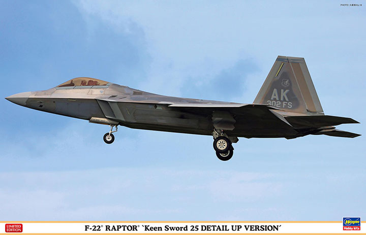 [�˾���ũ] BH07551 [Hasegawa] BH07551 1/48 F-22 Raptor Keen Sword 25 Detail Up Version 1