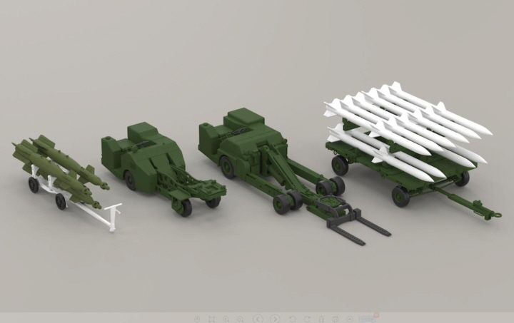 [�˾���ũ] CZM80160 [ZIMI MODEL] CZM80160 1/48 U.S.Weapon loading Cart 2