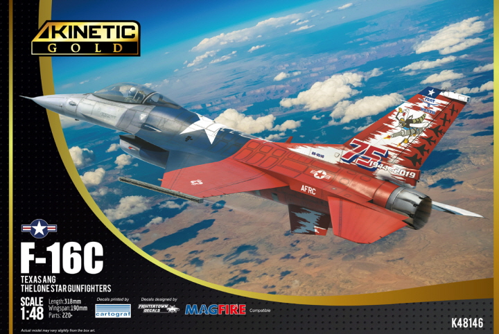 [�˾���ũ] CNK48146 [Kinetic] CNK48146 1/48 F-16C Texas ANG 1