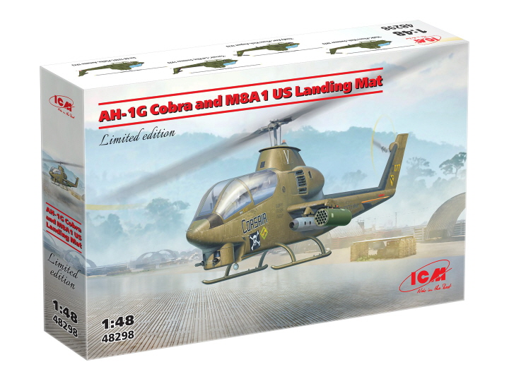 [�˾���ũ] BICM48298 [ICM] BICM48298 1/48 AH-1G Cobra and M8A1 US Landing Mat 2